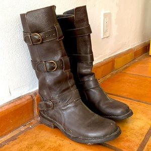 Steve Madden mid-calf brown boot
